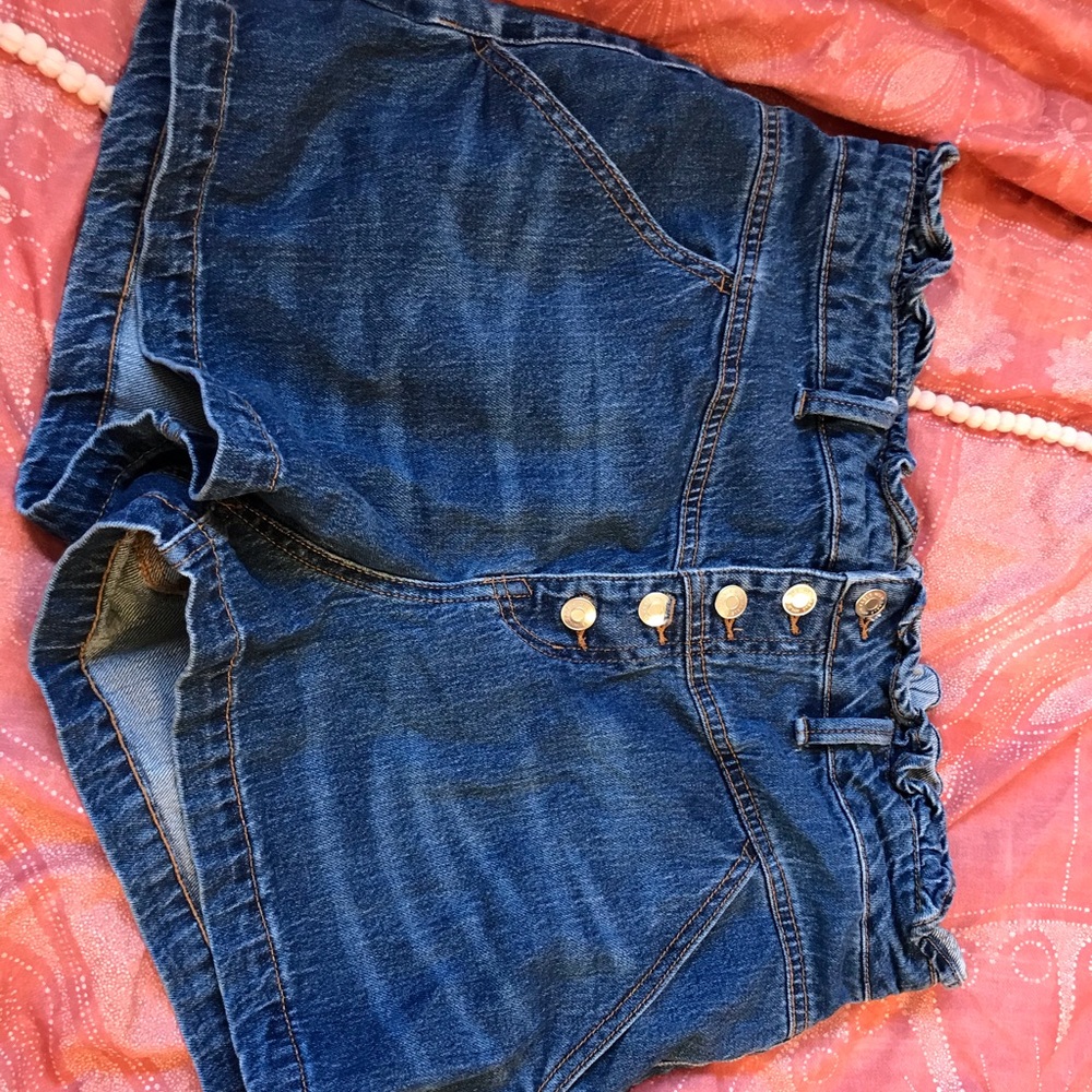 Paper bag waist shorts
